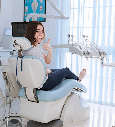 A girl in Love Your Smile Dentistry office